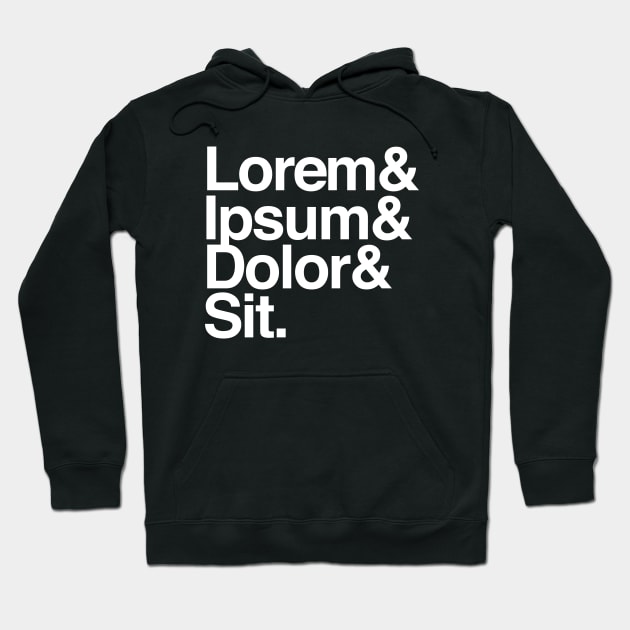 Lorem Ipsum Greek Text Graphic Design Hoodie by artbitz